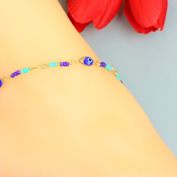 Handmade Anklet – A Stylish Choice for Women, Thoughtful Gift Idea, EVCH1877 - Picture 3 of 10